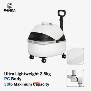 Poussette pliable pour chien de grande capacité 2024, chariot à 4 roues portable pour les voyages en plein air avec des animaux de compagnie et des chats - Product Image 3