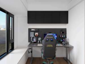 Ensemble <span class=keywords><strong>bureau</strong></span> et chaise de jeu <span class=keywords><strong>avec</strong></span> design ergonomique, hauteur réglable, sièges confortables pour les joueurs - Product Image 1