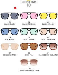 New Đôi Chùm thí điểm Kính mát Châu Âu và Mỹ thiết kế thương hiệu nổi tiếng Kính mát 2025 - Product Image 6