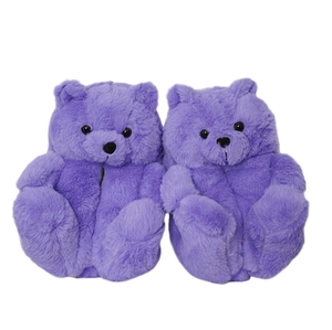 <span class=keywords><strong>Pantofole</strong></span> a Forma di Orsacchiotto in Peluche, Scarpe in Cotone Cartoon per l'Inverno - Product Image 4