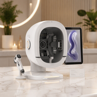 Analyseur de peau 3D AI avec triple caméra 48MP, scanner facial et appareil de détection du cuir chevelu pour usage clinique et spa
