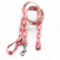 Laisse pour chien de compagnie de style luxe personnalisé, petit, moyen, grand échantillon gratuit, sans minimum de commande, en nylon avec mousqueton pivotant, logo imprimé