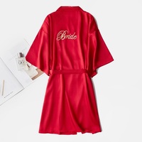 2024 mariée robe de nuit robe en Satin meilleure vente coloré décontracté demoiselle d'honneur matin porter léger