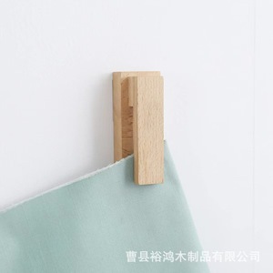Wooden wall hooks, simple home towel rack, doorway bathroom towel and <b>bath</b> towel <b>storage</b> rack, solid wood, perfect combination. - Product Image 5