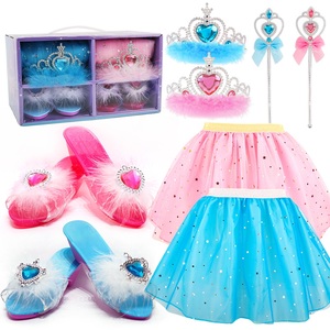 Set Giocattolo per Bambine con Scarpe e Gioielli da Principessa, Kit per Travestimenti e <span class=keywords><strong>Giochi</strong></span> di Ruolo - Product Image 1