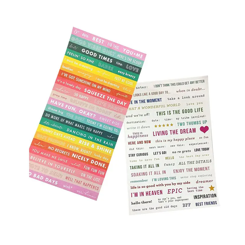 Inspirerende Woorden En Zinnen Die Decoratie Briefpapier Planner Stickers Woorden Stickers Aanpassen Vinylstickers Zeggen