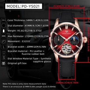 Montre mécanique automatique Pagani Design YS021New 2025, montre pour homme 41 mm, acier inoxydable, étanche 100 m - Product Image 2