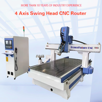 1325 tête oscillante de haute précision 4 5 axes routeurs CNC Machine de gravure pour Portrait modèle 3d sculpture rotative faisant l'équipement