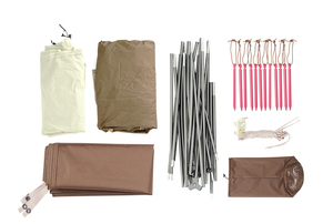 เต็นท์แคมป์ปิ้งกลางแจ้งแบบพับได้ น้ำหนักเบา สำหรับเดินป่าและตั้งแคมป์ 4 ฤดู รุ่น Custom <span class=keywords><strong>Vidalido</strong></span> PU2500mm สองชั้น กันน้ำ - Product Image 6