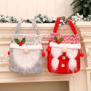 Nueva Bolsa Navideña con Diseño de Anciano sin Rostro para Manzanas, Bolsa para Dulces Navideños, Bolsa para Manzanas, Regalo Decorativo Navideño - Product Image 2