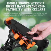 Nouveau design de support de téléphone pour moto et vélo électrique, avec cadre de navigation et absorption des chocs par airbag, équipement de conduite stable