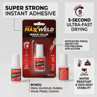 Adhésif liquide haute résistance directement de l'usine pour coller de manière sécurisée une grande variété de matériaux, colle 502