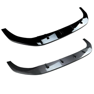 Kit de spoiler avant et lèvre de pare-chocs Amp-Z pour Volkswagen Golf Mk8 GTI R-Line 2020, texture fibre de carbone, finition mate, style tuning - Product Image 2