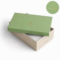 Boîte d'emballage pour chaussures en carton rigide gaufré fait main - Boîte cadeau pour chaussures avec options personnalisées