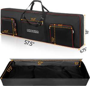 Estuche de Viaje para Teclado Inalámbrico Delgado de Tamaño Completo, 17.7 Pulgadas, 5.9\" x 15.5\" - Bolsas y Estuches para Instrumentos (Muestra Gratuita) - Product Image 3