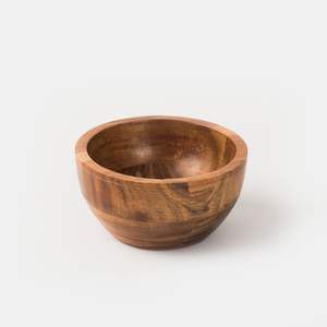 Cuenco de madera de acacia pulido hecho a mano, cuenco mediano ecológico de 4,5 pulgadas para cocina y hogar para decoraciones de boda - Product Image 5