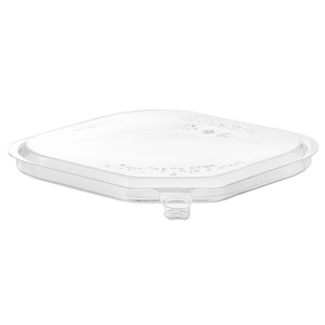 Excellent Design Disposable Two-Piece Square Tub Safety Lock Flat Lid Container Food Salad Recycled Materials PET Anti-fog - Product Image 3