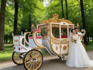 Chariot électrique de luxe pour visite touristique, style calèche royale, artisanat exquis - Product Image 6