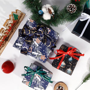 Wholesale 80g Christmas Coated <b>Paper</b> <b>Tissue</b> 43*300cm Gift Luxury Custom Packaging <b>Wrapping</b> <b>Paper</b> Roll - Product Image 6