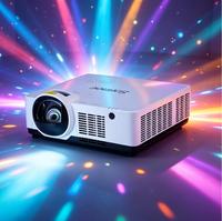 Projecteur laser DLP 6200 lumens WUXGA (1920x1200) compatible 4K, 3D, avec haut-parleurs intégrés, courte focale, portable, pour les entreprises et l'éducation