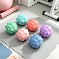 Ballon de yoga en gel de silicone BSW 7,5 cm pour relaxation musculaire et fascia, en forme de hockey, pour acupression, massage, exercice et fitness, type cacahuète