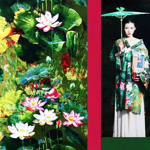 Impression personnalisée 100% tissu imperméable en coton biologique tissu imprimé en coton par la cour - Product Image 2