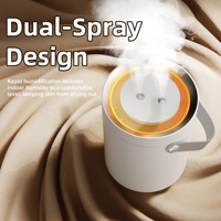 Humidificateur ultrasonique portable mini, barre d'oxygène, lumière changeante de couleur, faible bruit, USB, pour hôtel et usage domestique, vente en gros pas cher de Chine
