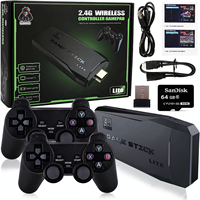 Manette sans fil portable M8 2.4G, stick de jeu 4K HD, plus de 20000 jeux classiques, console de jeux rétro portable, boîte TV M8, consoles de jeux vidéo