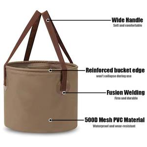 ถังน้ำพับได้ทรงกลม 20 ลิตร <span class=keywords><strong>น้ำ</strong></span>หนักเบา พกพาสะดวก สำหรับ<span class=keywords><strong>สวน</strong></span> พร้อมโลโก้สั่งทำพิเศษ - Product Image 2