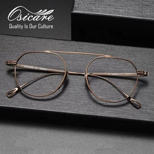 Luxury Designer Classic High Quality Full Lens Mono Surplus Eyewear Kmn Optical Emporio Vintage Vasos Men Titanium <strong>Glasses</strong> Frame - Product Image 1