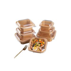 Recipientes Desechables de Papel Kraft Personalizables con Tapas, Aptos para Alimentos, para Ensaladas, Bocadillos, Pizzas, Panes, Comida para Llevar, Galletas y Otros - Product Image 4