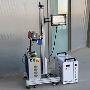 Chất lượng cao bay UV sợi CO2 <span class=keywords><strong>Laser</strong></span> đánh dấu máy cho chai nước nhựa gói dây dòng sản phẩm dòng - Product Image 2