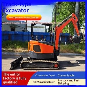 Mini-excavatrice agricole, mini-excavatrice miniature pour la maison, 28 cm, pour creuser le sol, les vergers, les serres, la remise en état - Product Image 1