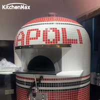 KitchenMax Four à pizza électrique industriel résistant à la chaleur Isolation en fibre d'acier Conception de dôme robuste pour restaurant boulangerie