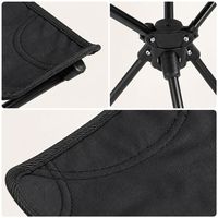 Tabouret pliant triangulaire pour le camping en plein air, tissu Oxford 600D, tabouret pliant à trois positions avec rotation à 360 degrés pour la pêche
