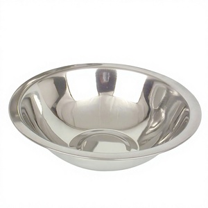 Heavy Duty Polished Aluminum Classic Bowl Skid Proof Bottom Deep Design Lightweight Safe Stable Mixing Eco-Friendly Home Use - Product Image 1