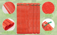 Sac en filet jetable de haute qualité avec cordon de serrage pour oignons et tomates, 10kg, 20kg, 30kg, 50kg, fabriqué en Chine