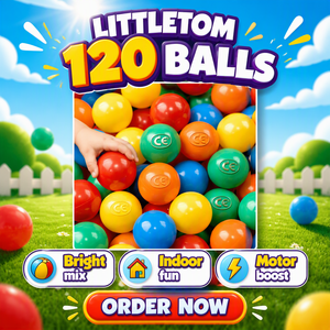 Balles de piscine à balles LittleTom Birth 120, 5,5 cm, colorées, sans BPA, en plastique, jouet éducatif pour développer <span class=keywords><strong>la</strong></span> motricité <span class=keywords><strong>des</strong></span> bébés, pour les moins de 5 ans, usage domestique - Product Image 2