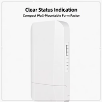 Pont WiFi Stable Point à Point 1 km 802.11b/g/n 300 Mbps IP65 24V PoE 12V DC avec Gestion Cloud pour Système de Surveillance d'Ascenseurs