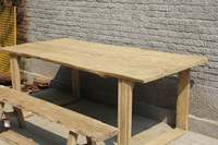 Chinesischer Antiker Vintage Rustikaler Design Recycling-Massivholz Runder Esstisch