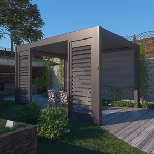 Alcony-pérgola solar impermeable para jardín, diseño personalizado - Product Image 6