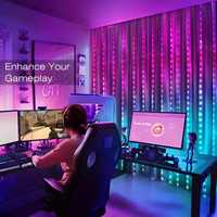 Для Bluetooth приложение USB RGB-IC датчик занавес Сказочный водопад занавес для украшения спальни для рождественского использования на открытом воздухе светодиод