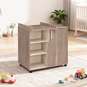 Ensemble de meubles pour bébé de style européen, table de chevet, armoires, commode, lit bébé en bois, ensemble de meubles de chambre à coucher pour enfants - Product Image 3