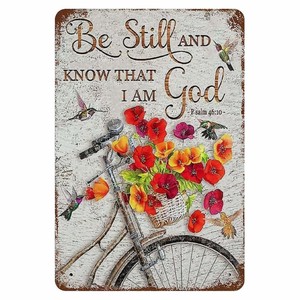 Versets bibliques personnalisés décoration murale chrétienne inspirante en aluminium métal signe Art mural pour la maison bureau chambre cadeaux 8x12 pouces - Product Image 4