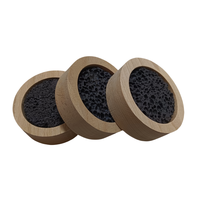 Diffuseur d'huiles essentielles en pierre de lave volcanique 100% avec support en bois pour la diffusion de parfum à la maison, au bureau, en voiture, encens