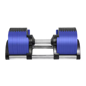 Juego de mancuernas ajustables para musculación, equipo de fitness, pesas de gimnasio en colorido diseño personalizado hecho de plástico de acero - Product Image 3