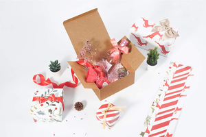 Magdalenas rectangulares de alta calidad de la caja de regalo del papel de Kraft del partido con la caja de papel de la tapa - Product Image 5