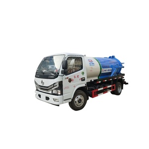 Camion d'aspiration des eaux usées Dongfeng 5000L avec arrêt automatique, pompe à vide 280m³/h, commande à une touche, nettoyage rapide en 10 minutes - Product Image 1