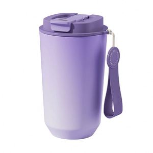 Nuevo Vaso Térmico de Acero Inoxidable 304, Diseño Elegante, Doble Boca para Beber, con Cordón, Taza de Café Portátil para Viajes - Product Image 5