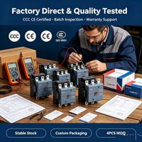 Kontaktor Magnetik Udara AC 3 Fasa Tipe DP Delixi 8011 untuk Pemasangan Rel DIN, Aplikasi Industri Perdagangan CNC